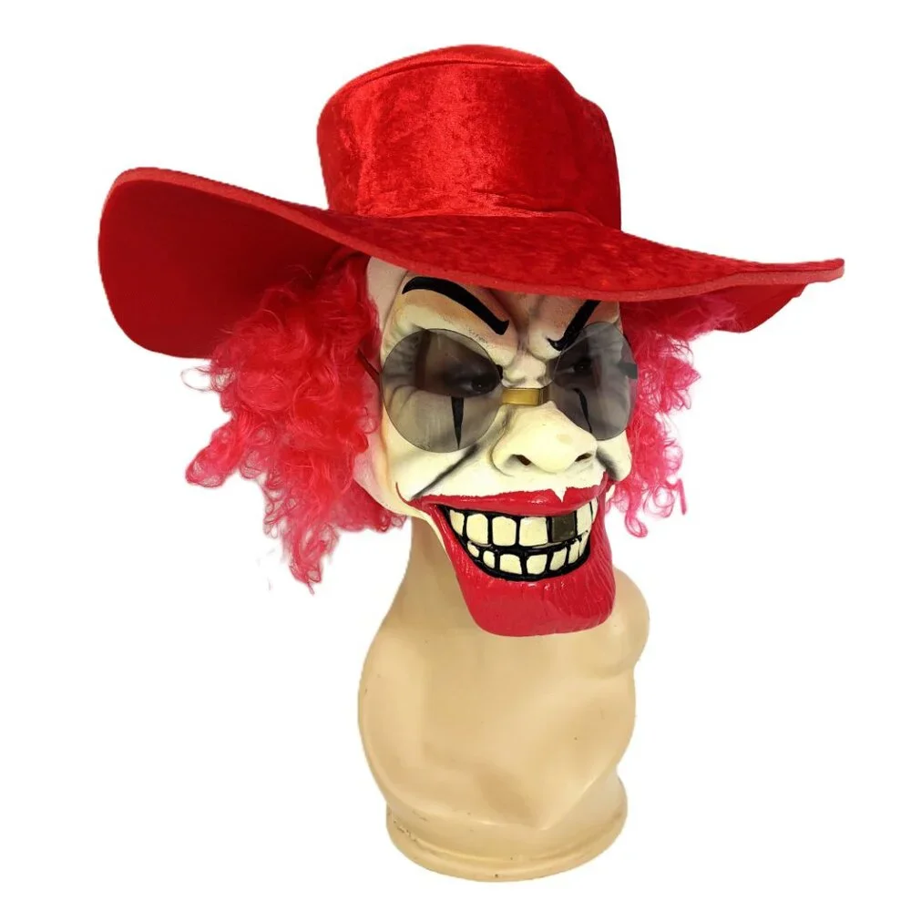 Disguise Pimp Clown Mask Hat and Suit Package NOS NWT